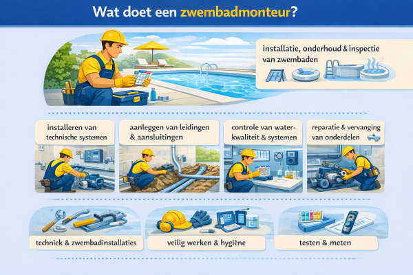 Alles over het beroep zwembadmonteur Wat doet een zwembadmonteur